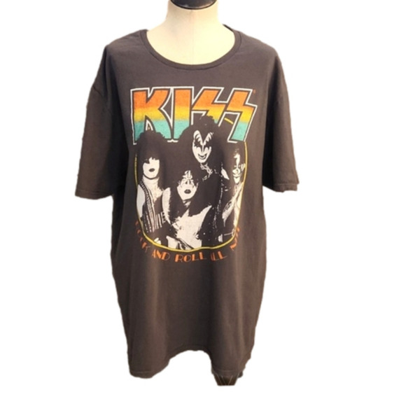 Mens/Unisex KISS dark gray graphic tee size XL. - Picture 2 of 12